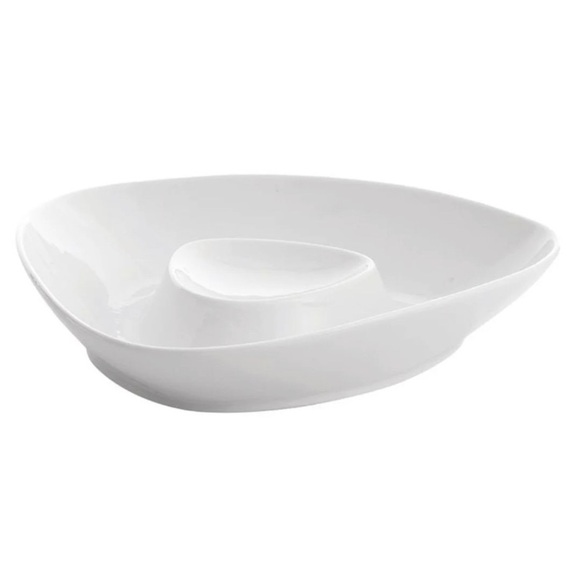Oneida Chef’s Table Porcelain Chip & Dip Bowl - Picture 3 of 4